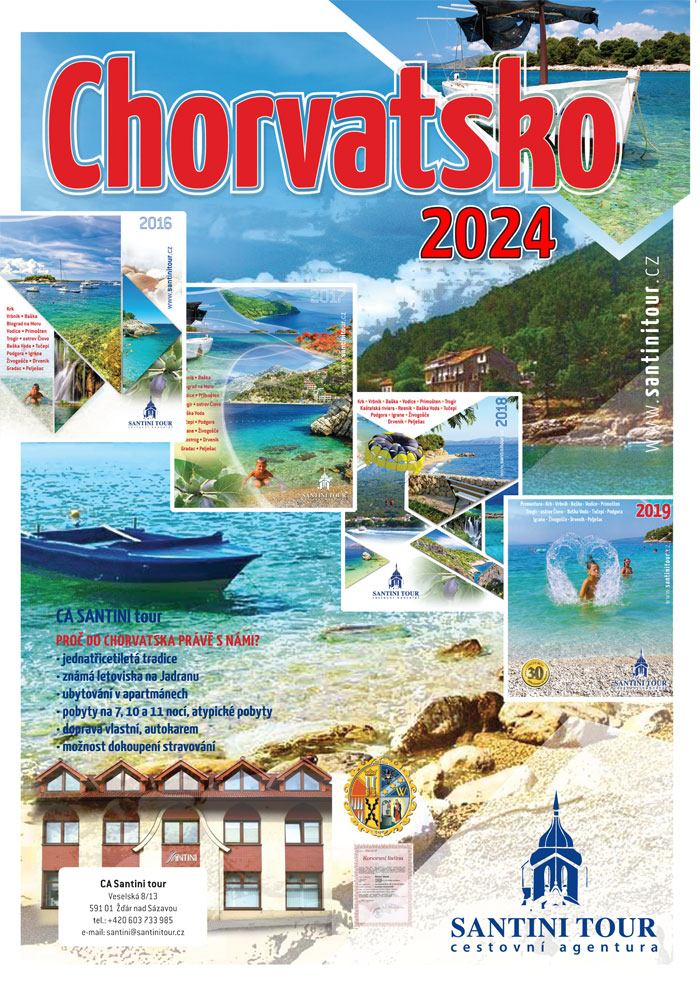 Santini tour katalog Chorvatsko 2022